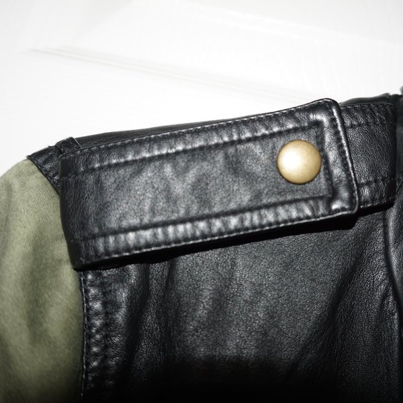 FOREVER 21 Faux Leather Military Zip 2-in-1 Jacket - Picture 8 of 8